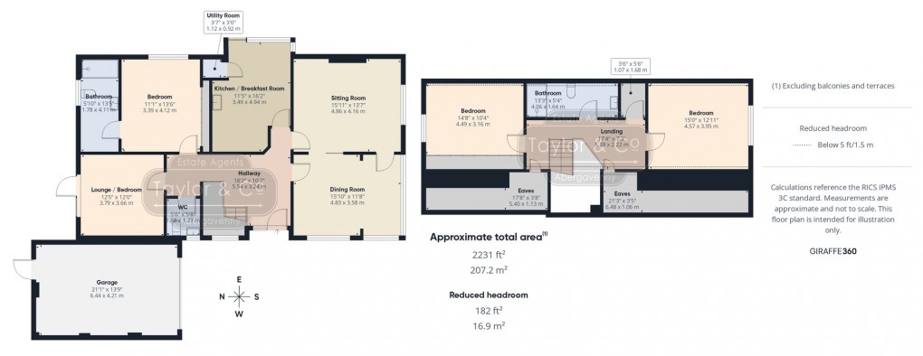 Floorplan for Greenhill Way, Crickhowell, NP8