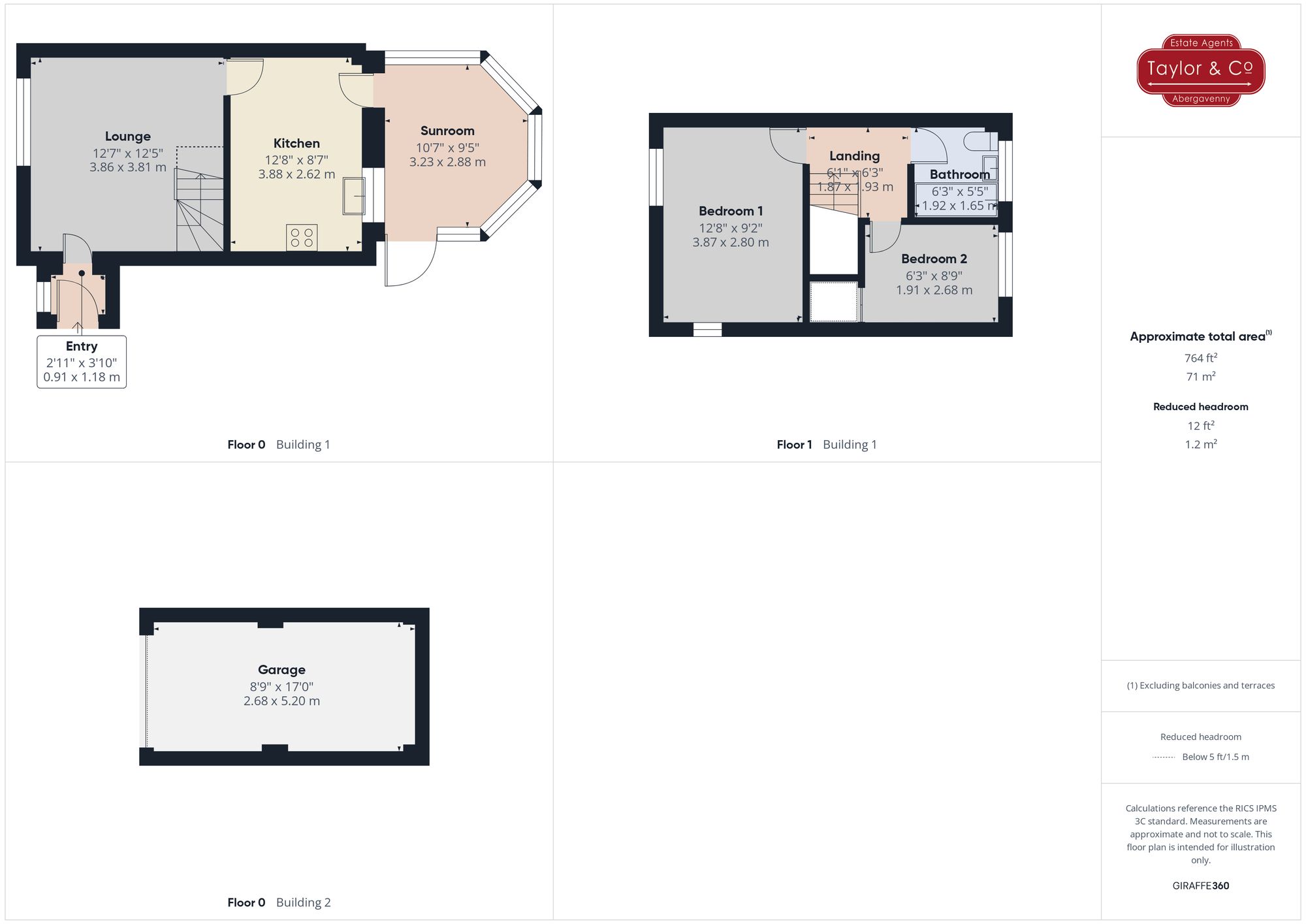 Floorplans For Briardene, Llanfoist, NP7