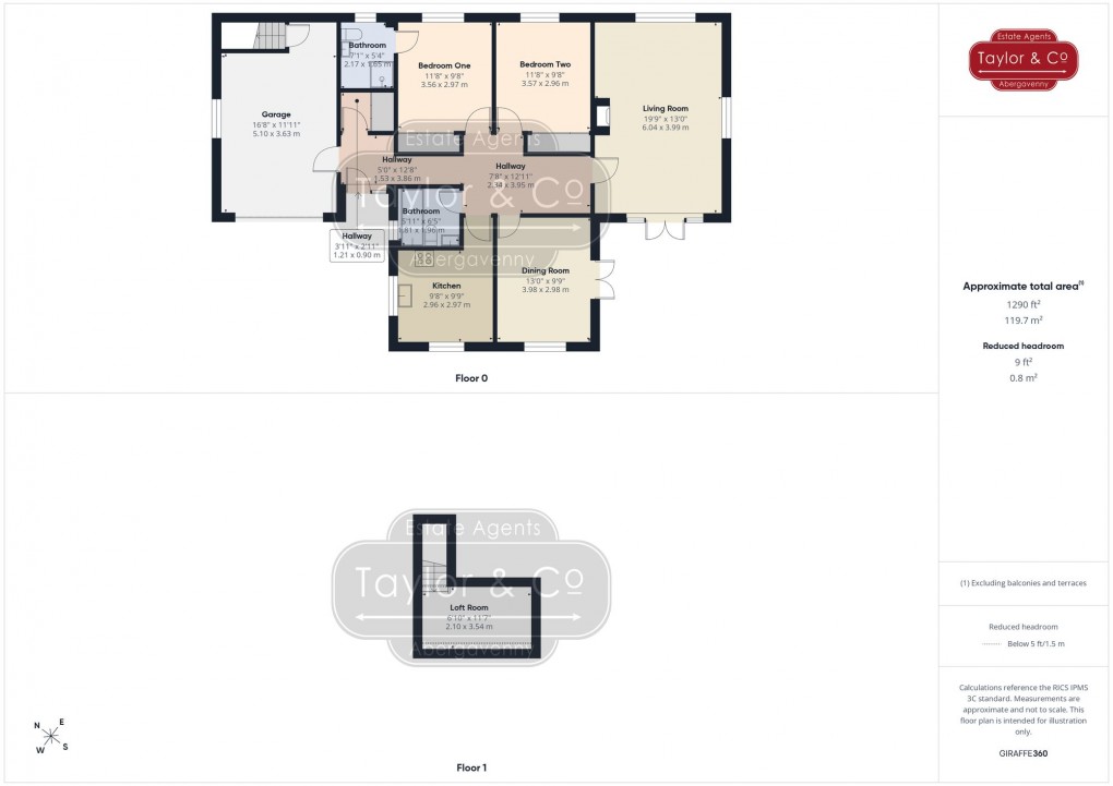 Floorplan for Llanvihangel Crucorney, Abergavenny, NP7