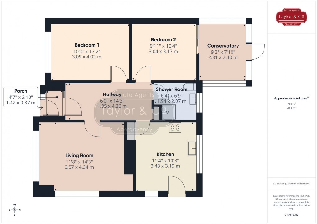 Floorplan for Broadmead, Gilwern, NP7