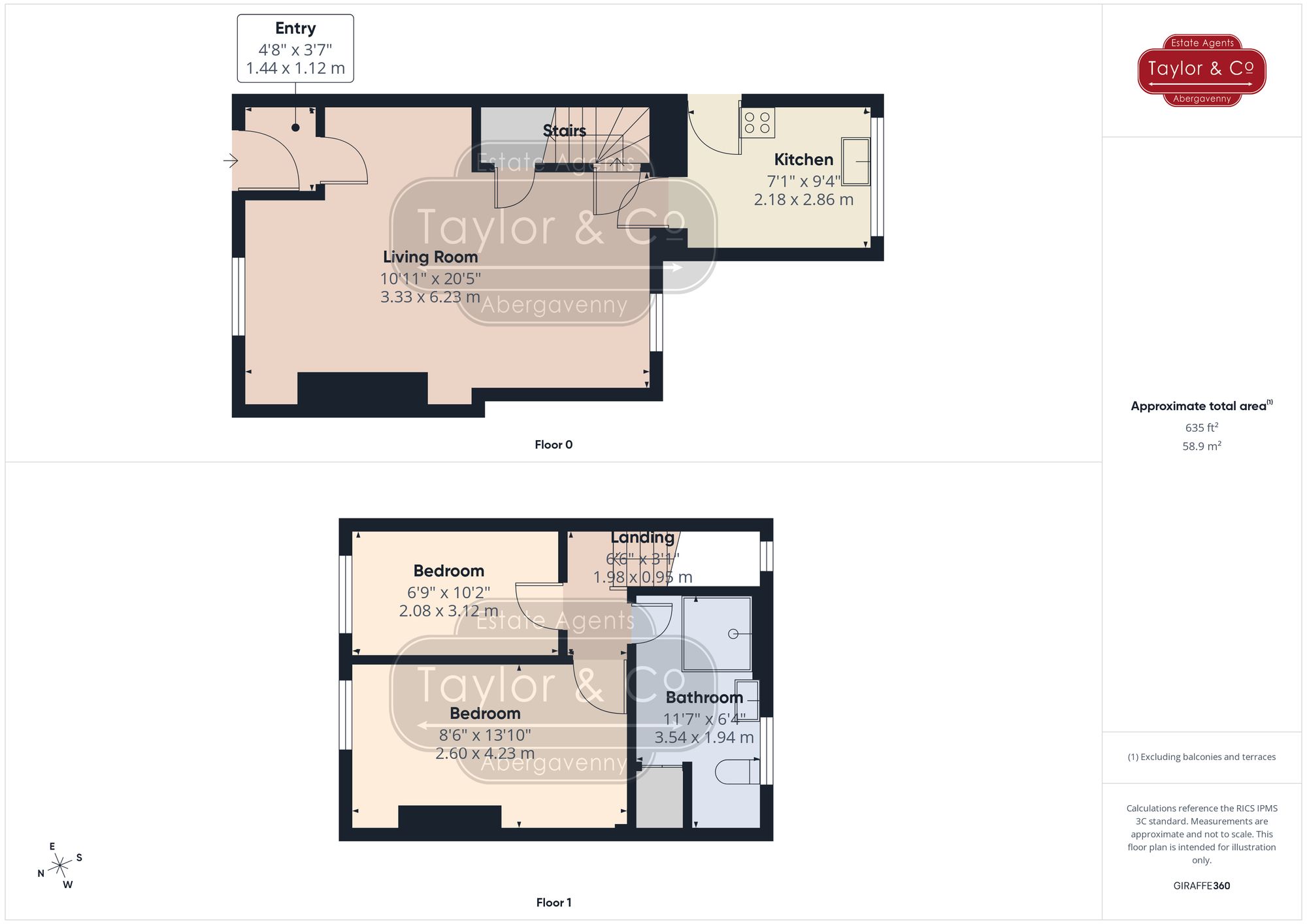 Floorplans For Victoria Street, Abergavenny, NP7