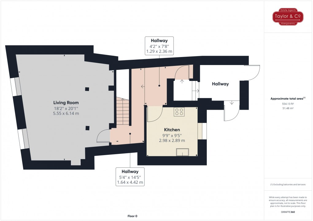 Floorplan for Apartment in Nevill Street, Abergavenny