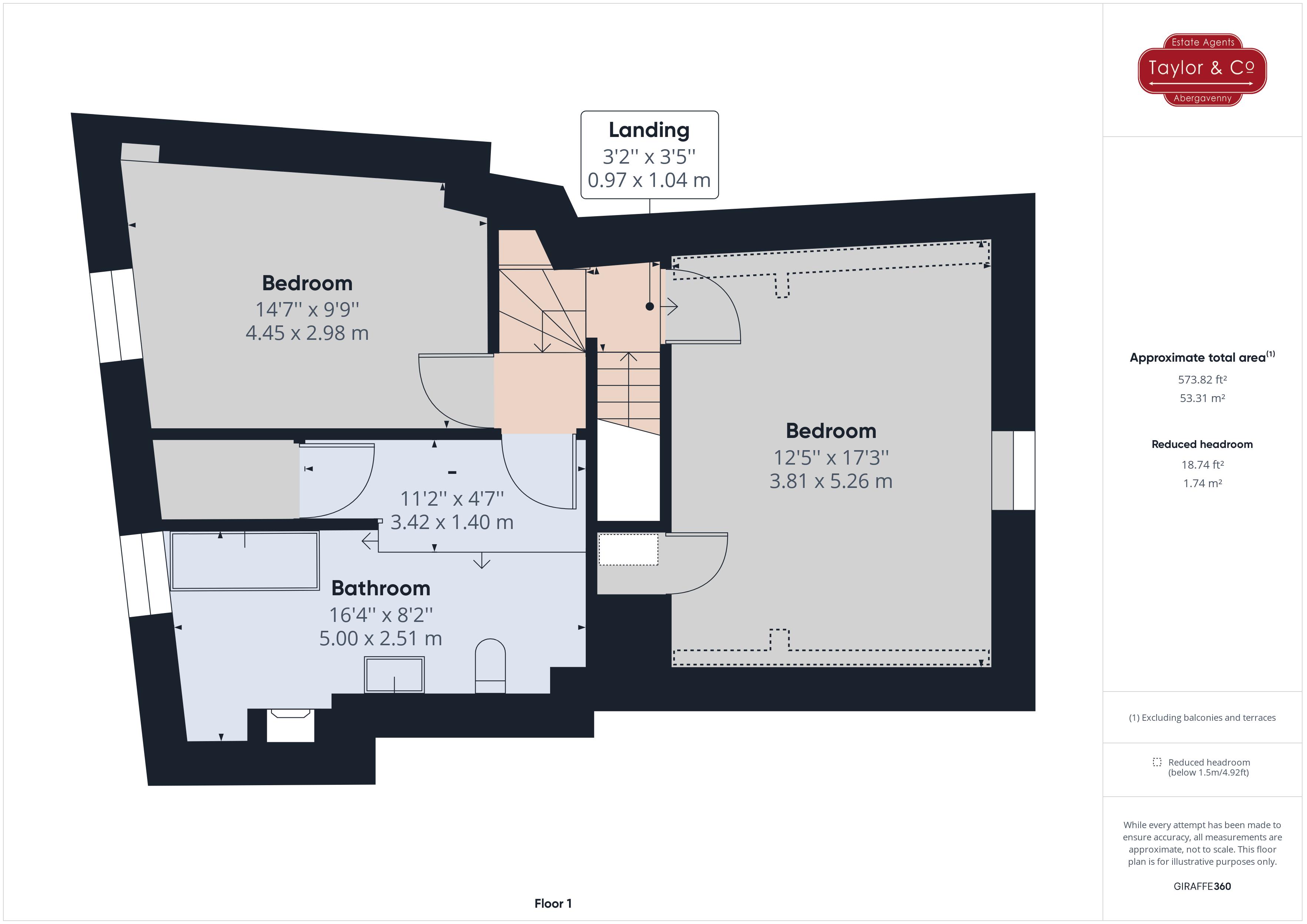 Floorplans For Apartment in Nevill Street, Abergavenny
