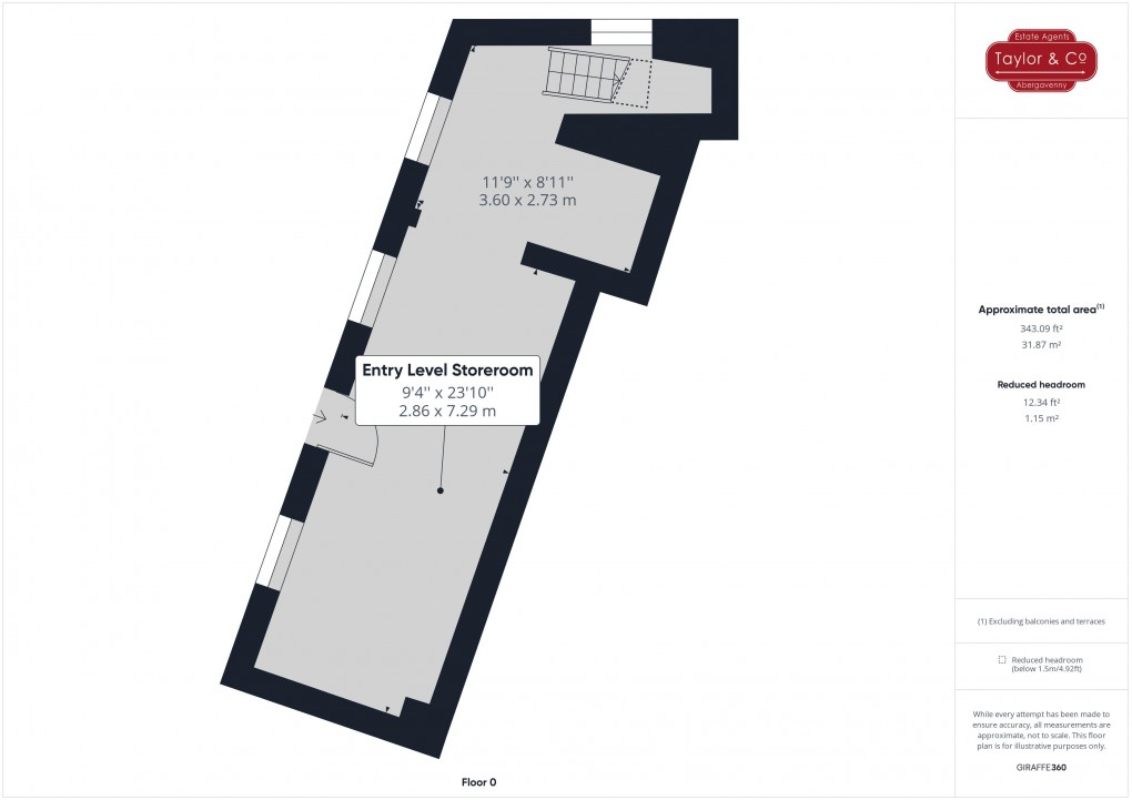 Floorplan for Pandy, Abergavenny