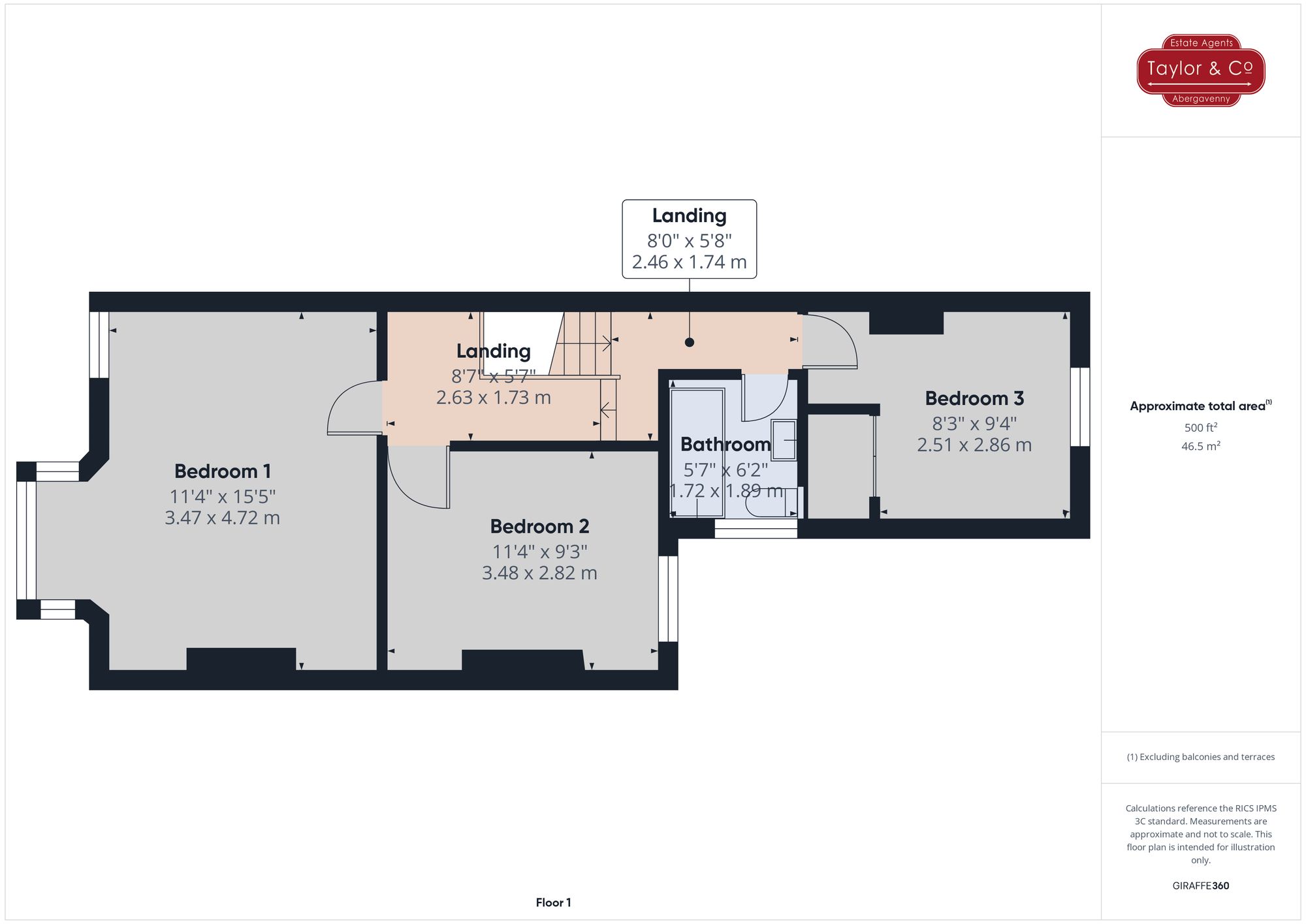 Floorplans For Wyndham Road, Abergavenny, NP7