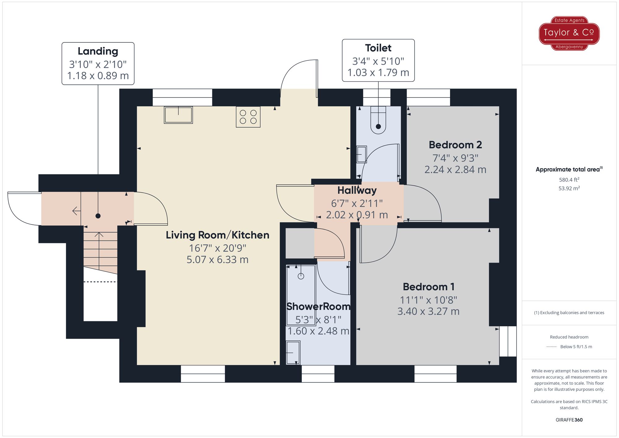 Floorplans For 151 Park Crescent, Abergavenny, NP7