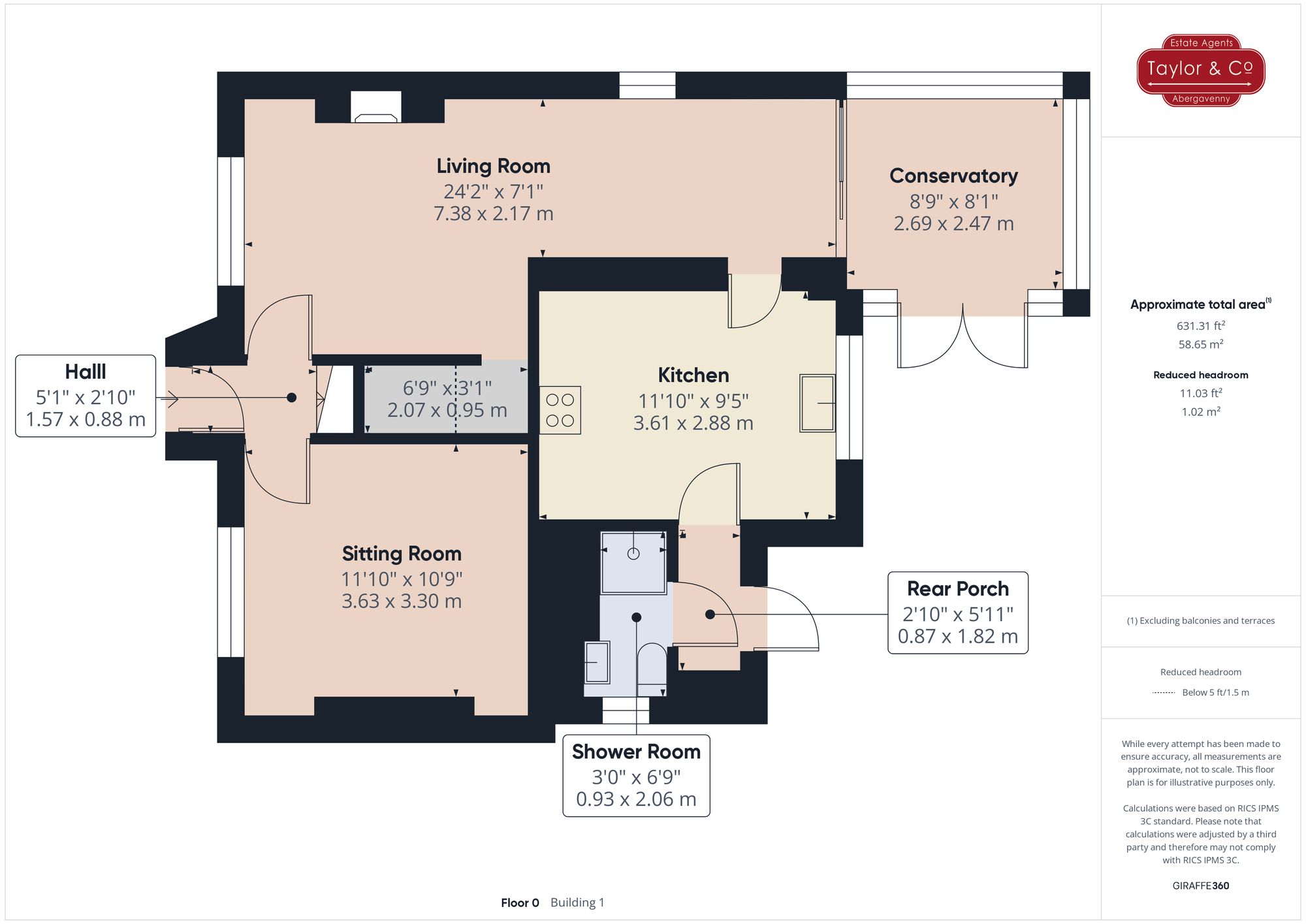 Floorplans For Wyndham Road, Abergavenny, NP7