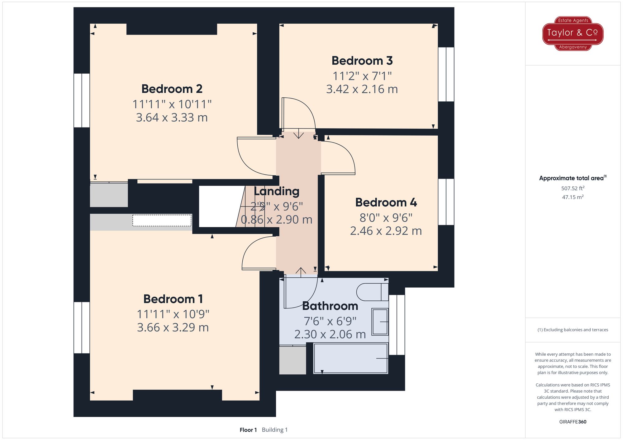 Floorplans For Wyndham Road, Abergavenny, NP7