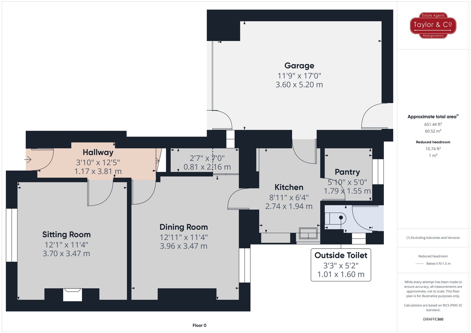 Floorplans For Albert Road, Abergavenny, NP7