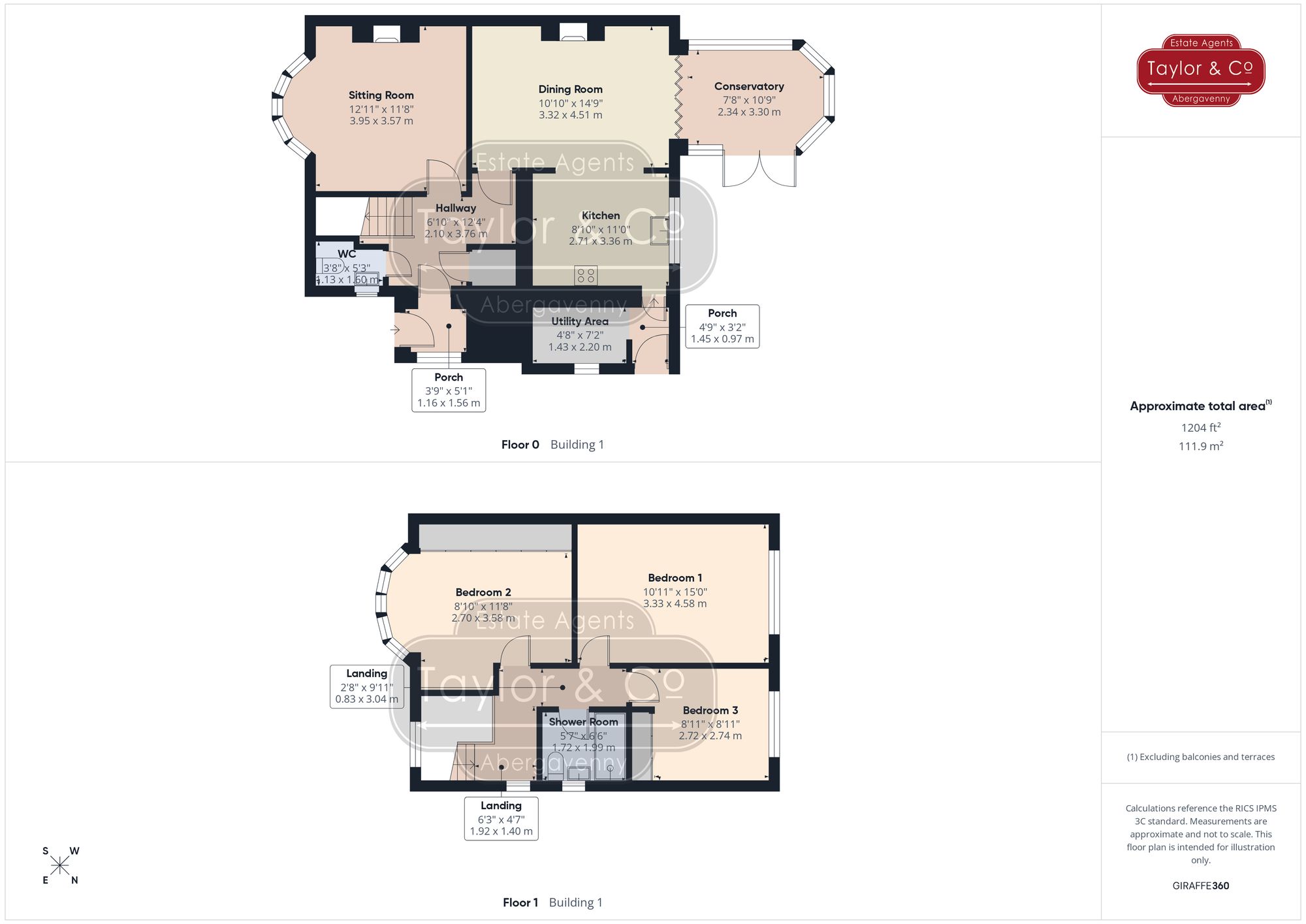 Floorplans For Holywell Crescent, Abergavenny, NP7