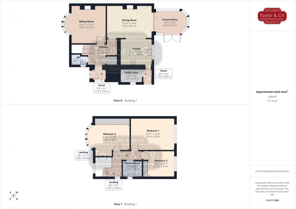 Floorplan for Holywell Crescent, Abergavenny, NP7