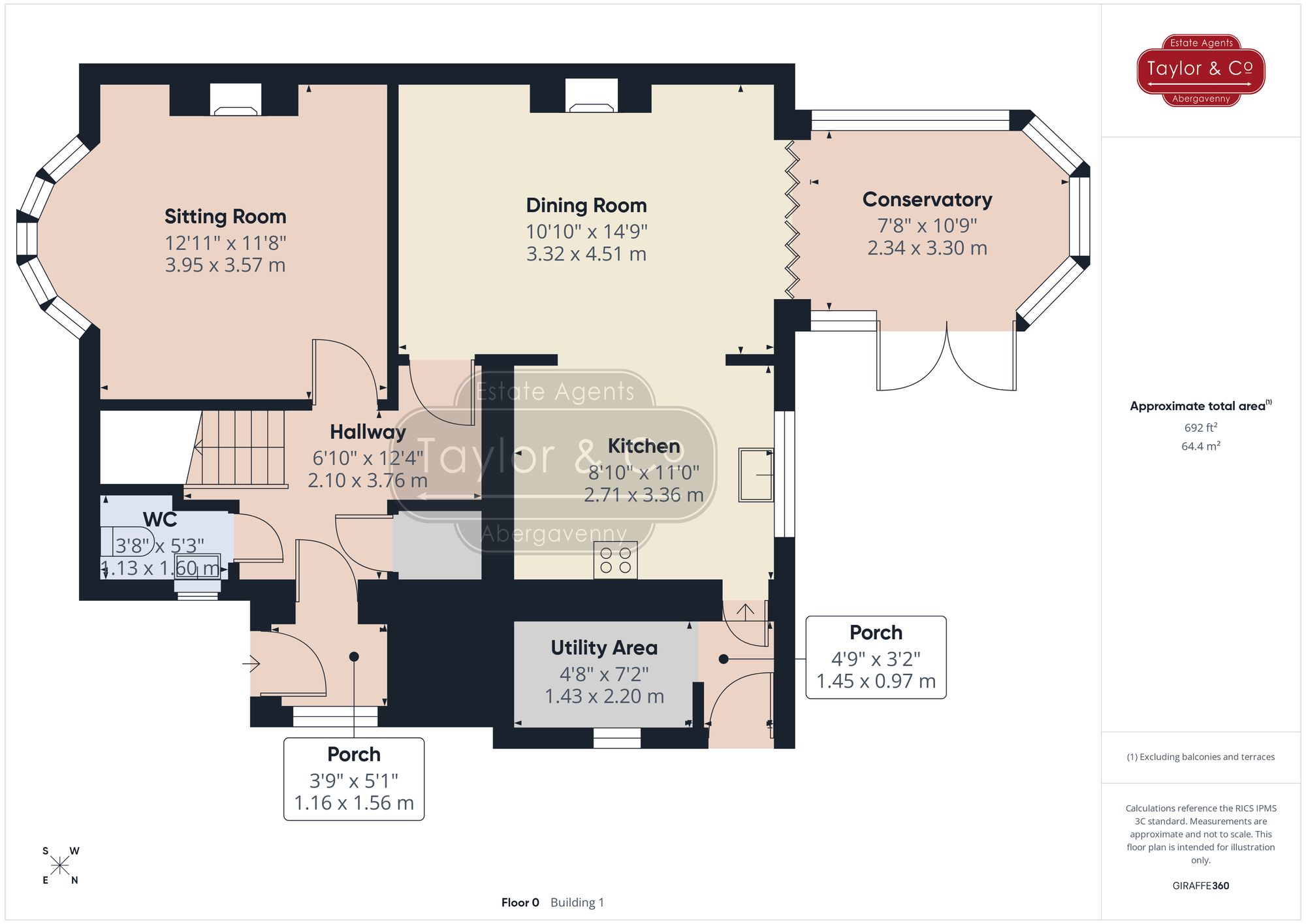Floorplans For Holywell Crescent, Abergavenny, NP7