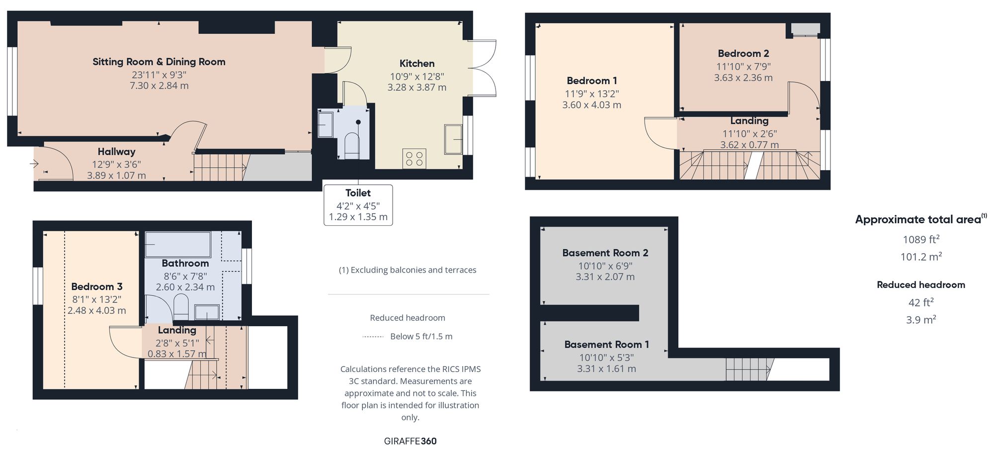 Floorplans For Park Street, Abergavenny, NP7