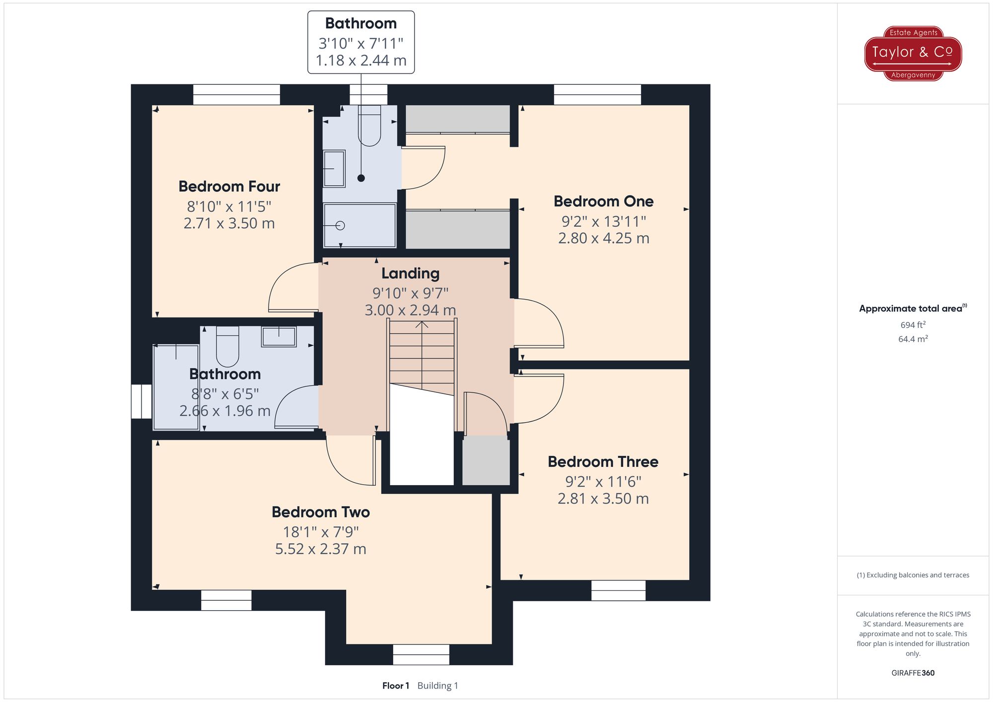Floorplans For Llangenny Lane, Crickhowell, NP8