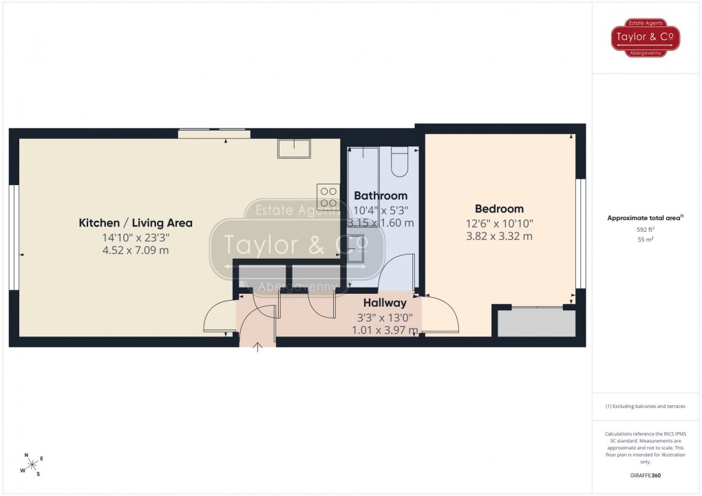 Floorplan for Sarno Square, Abergavenny, NP7
