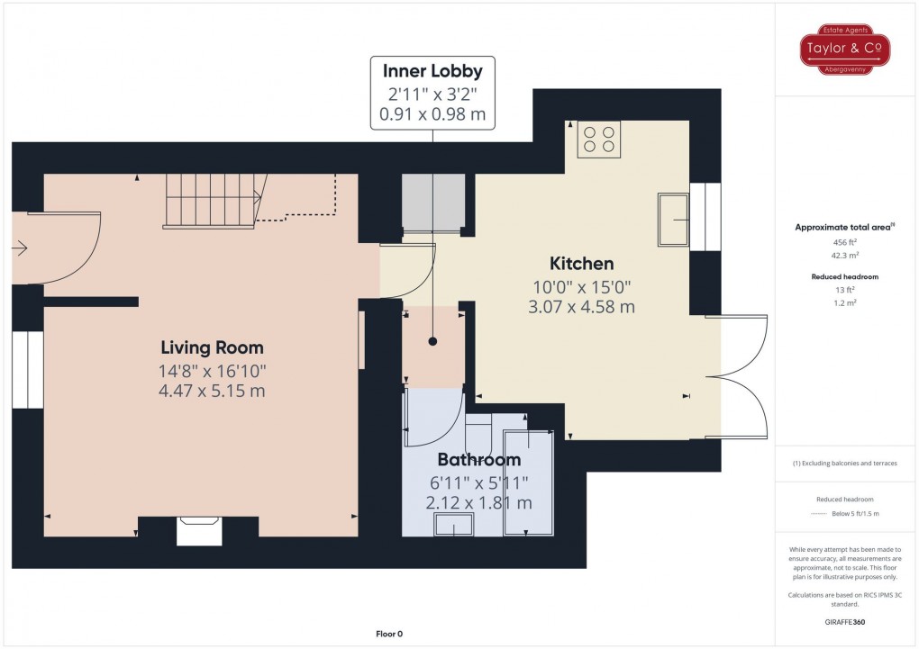 Floorplan for Commercial Street, Abergavenny, NP7