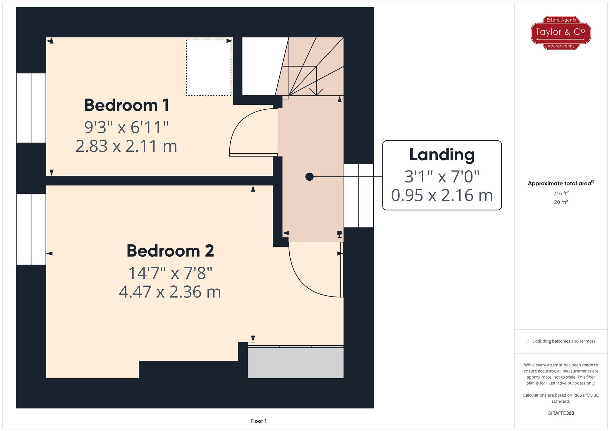 Floorplans For Commercial Street, Abergavenny, NP7