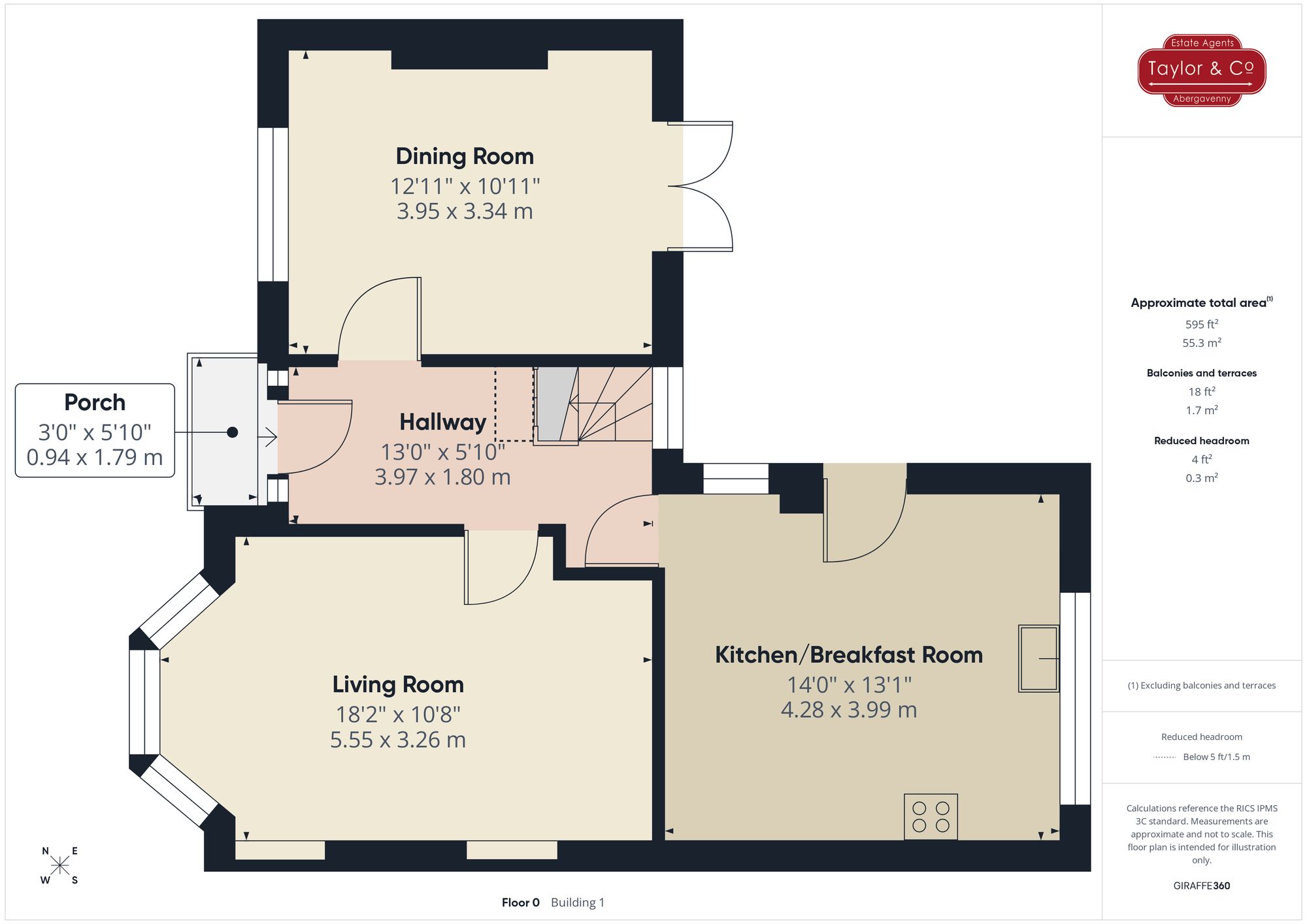 Floorplans For Hereford Road, Abergavenny, NP7