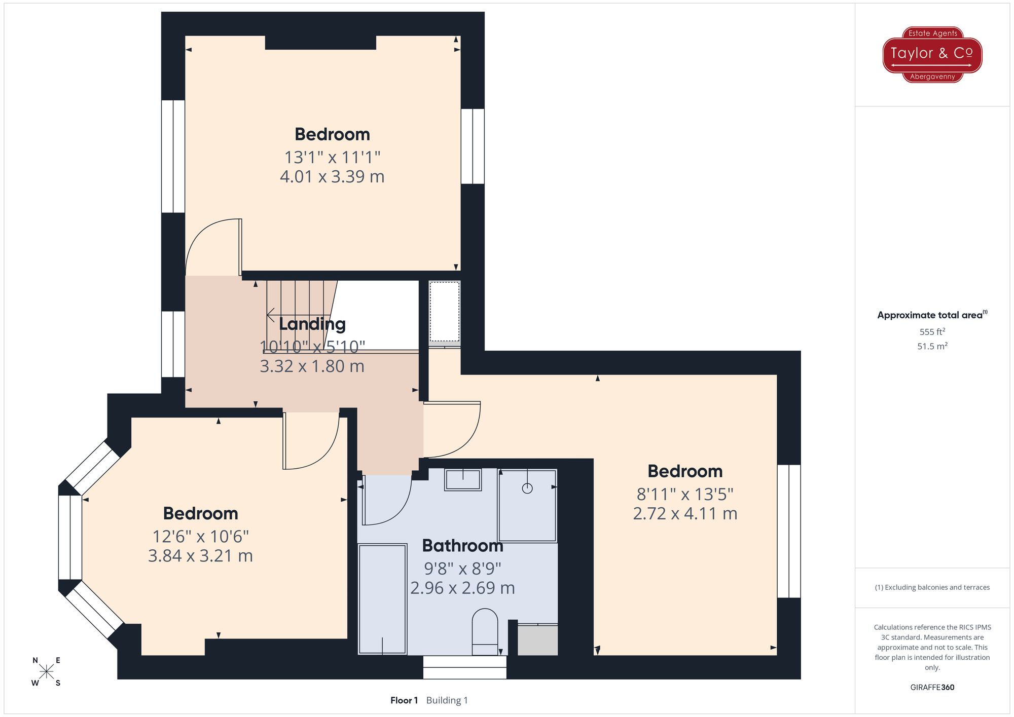 Floorplans For Hereford Road, Abergavenny, NP7