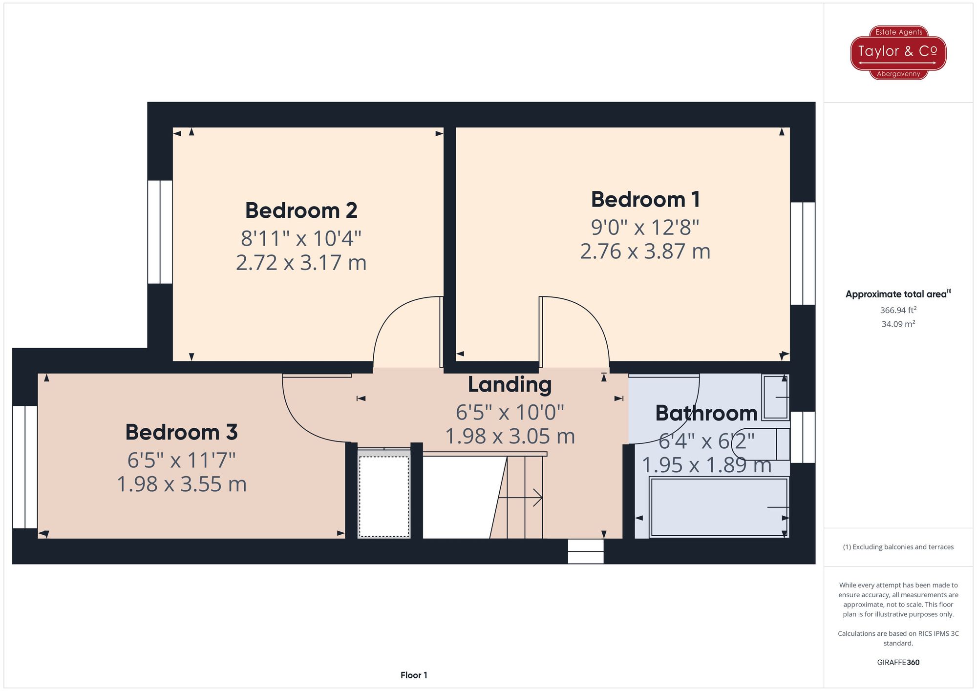 Floorplans For Glyndwr Gardens, Ysbytty Fields, NP7