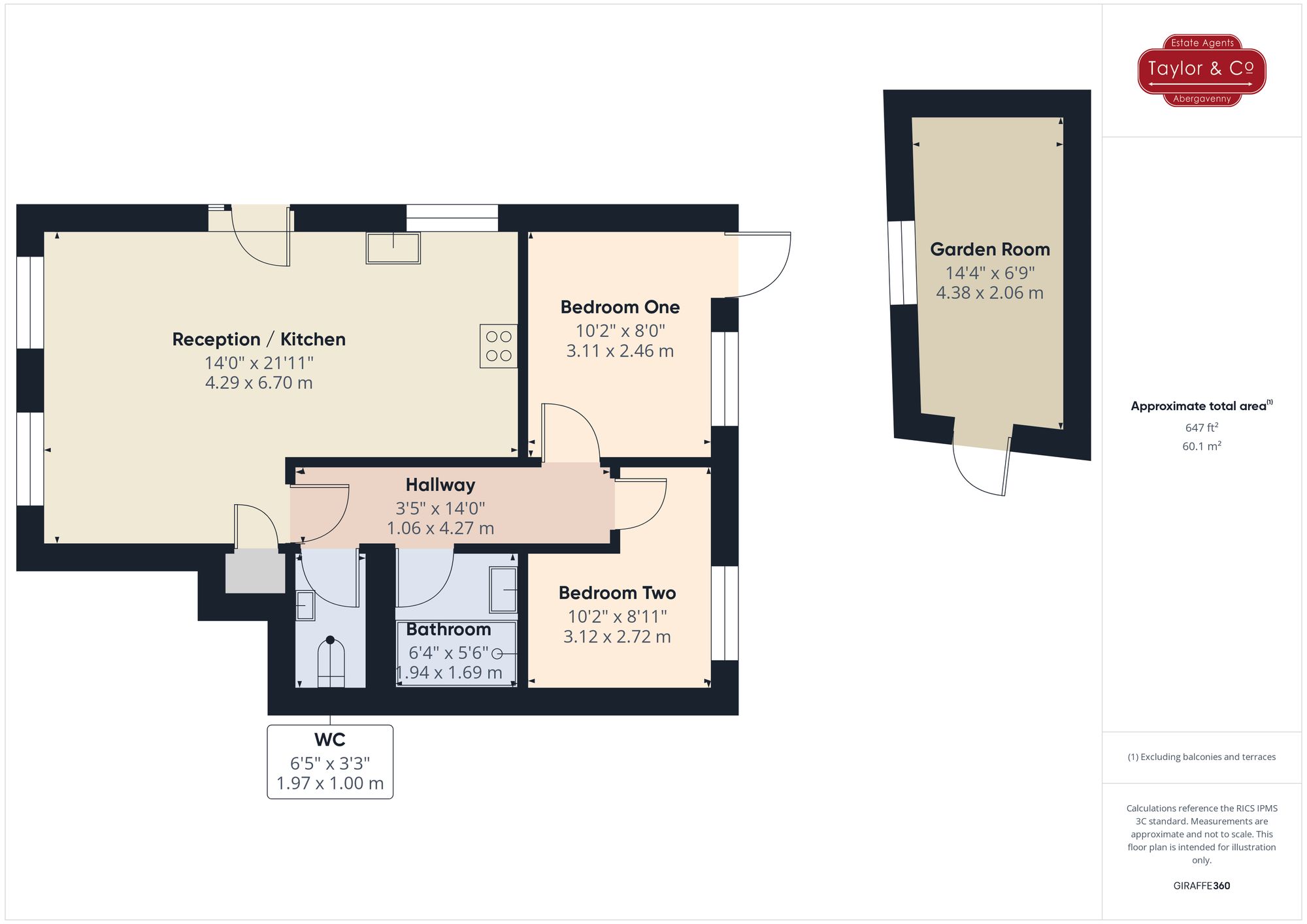 Floorplans For Park Crescent, Abergavenny, NP7