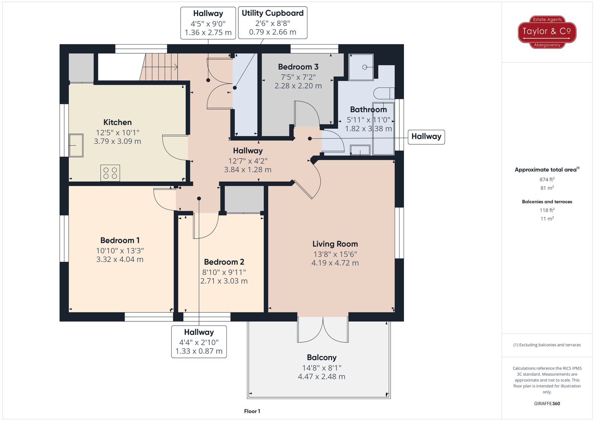Floorplans For Merthyr Road, Llanfoist, NP7