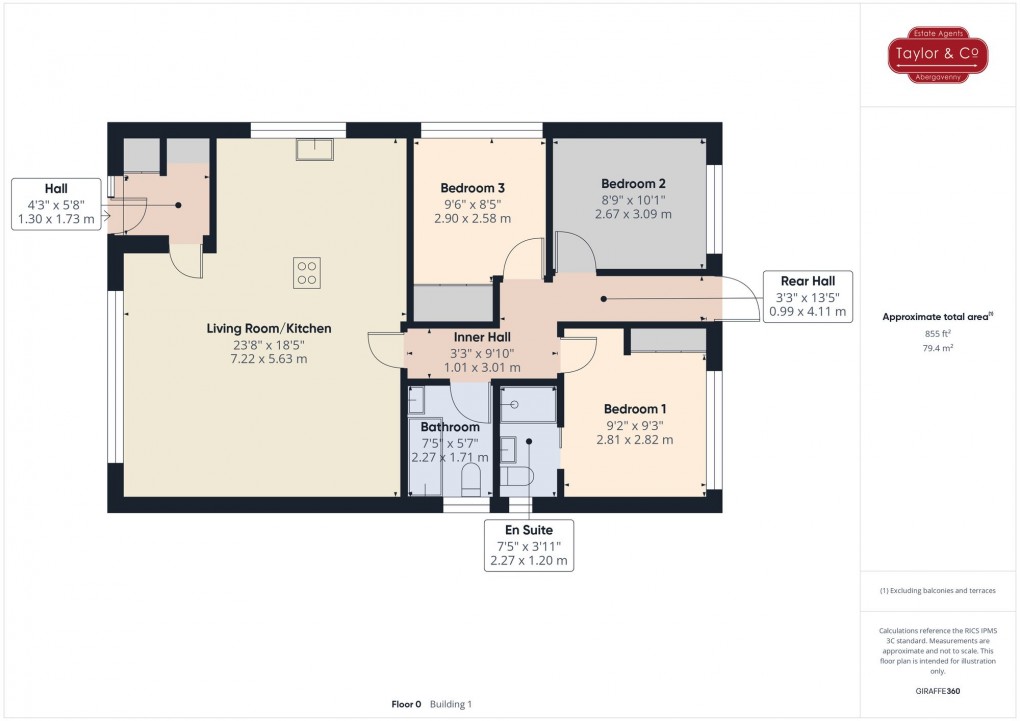 Floorplan for Darren View, Crickhowell, NP8