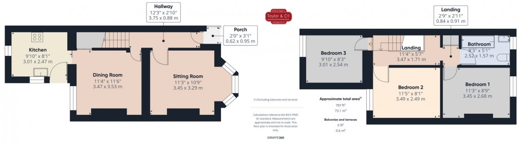 Floorplan for Ross Road, Abergavenny, NP7