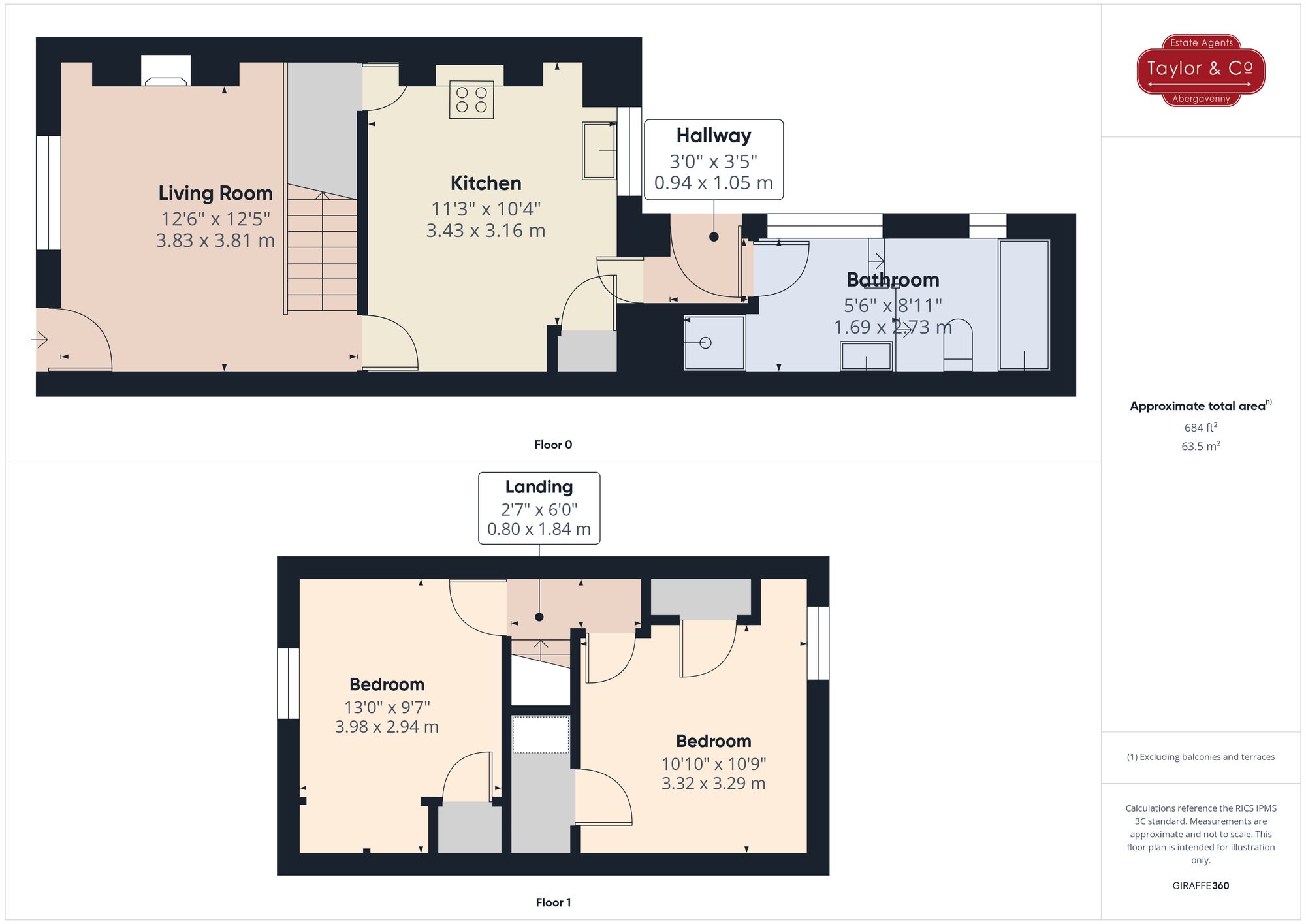 Floorplans For Vincent Street, Blaenavon, NP4