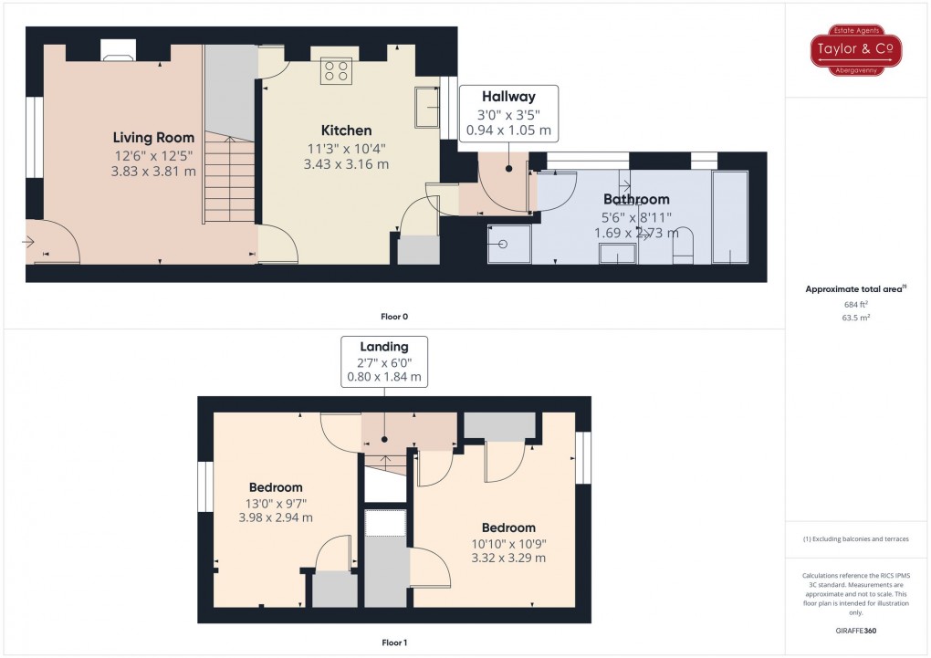 Floorplan for Vincent Street, Blaenavon, NP4