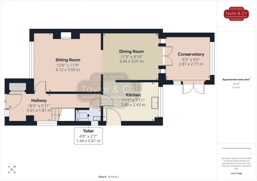 Floorplan for Fairfax View, Raglan, NP15