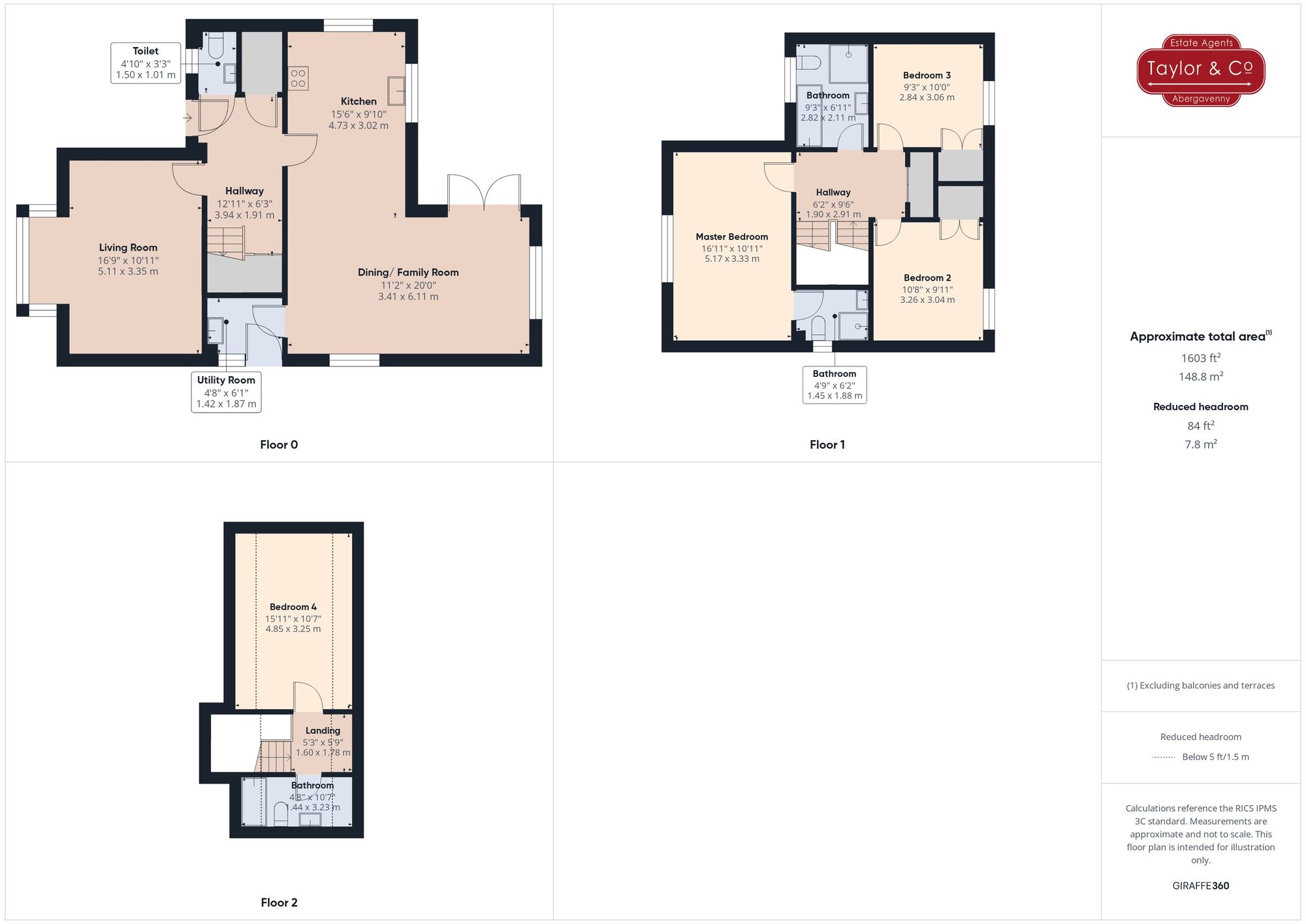 Floorplans For Croesonen Parc, Abergavenny, NP7