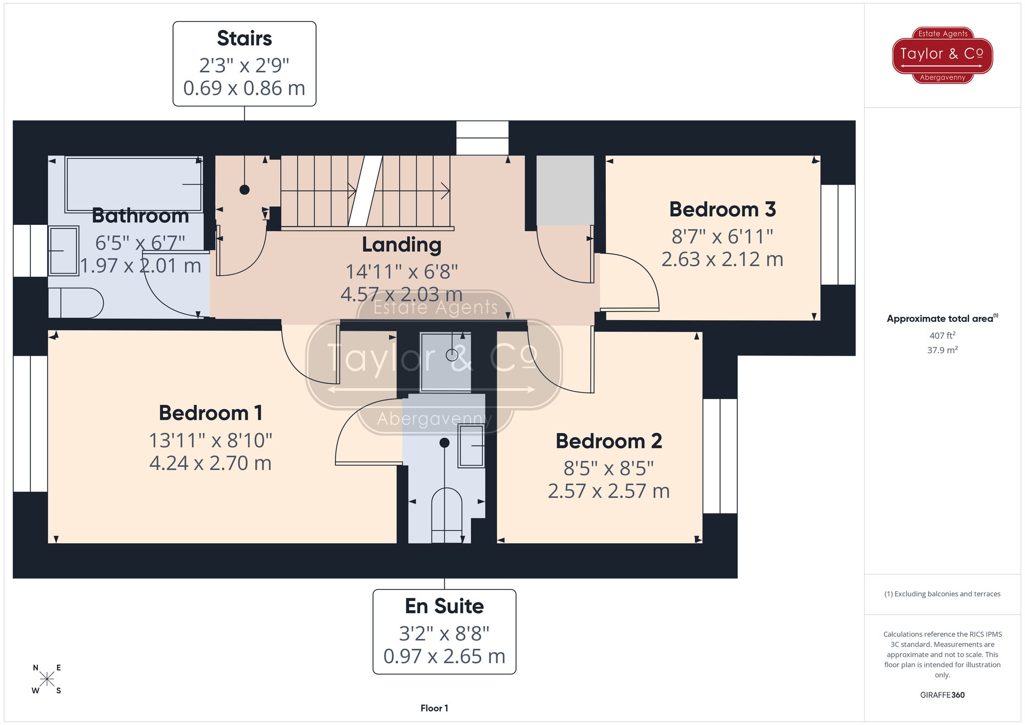 Floorplans For Hereford Road, Abergavenny, NP7