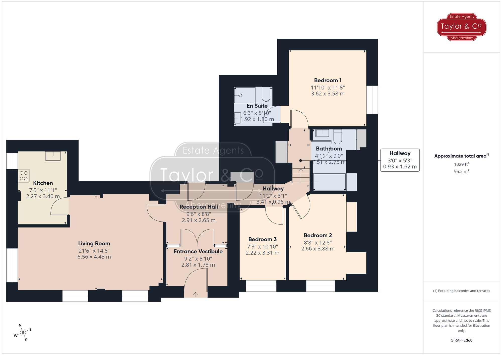 Floorplans For Lower Monk Street, Osborne House Lower Monk Street, NP7