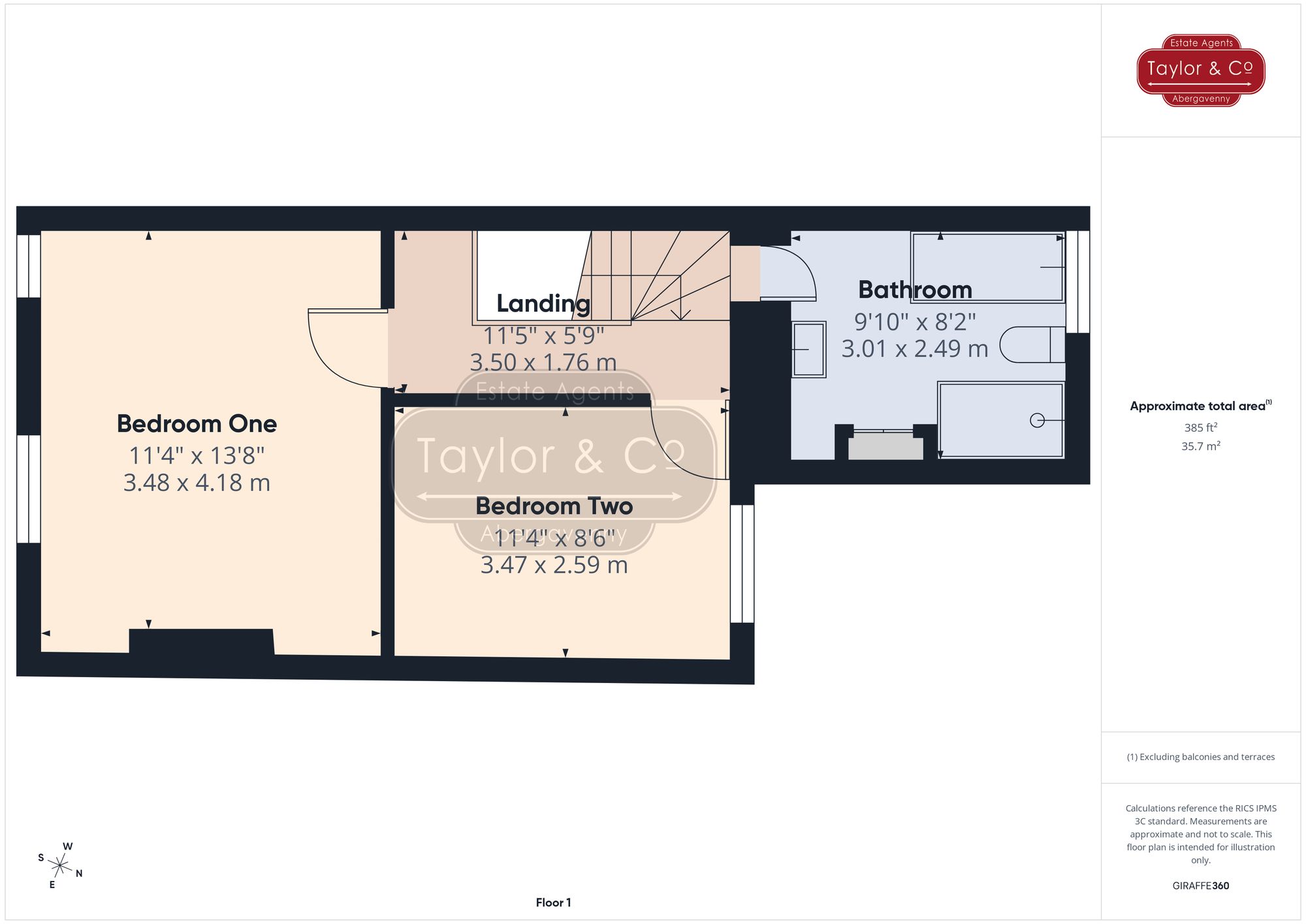 Floorplans For Ross Road, Abergavenny, NP7