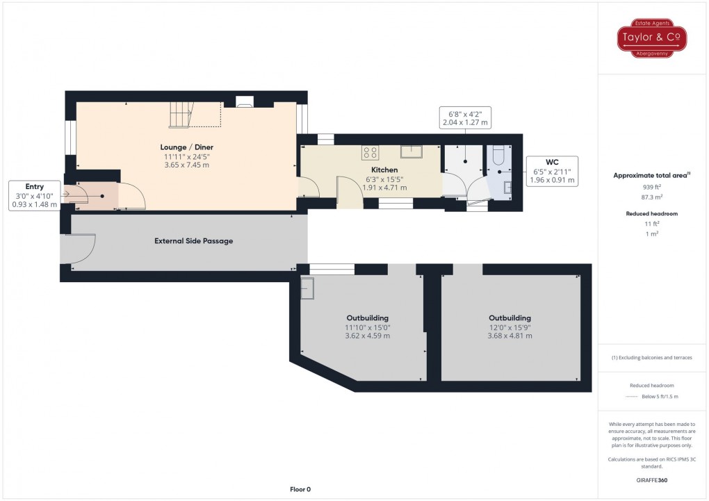 Floorplan for Worcester Street, Brynmawr, NP23
