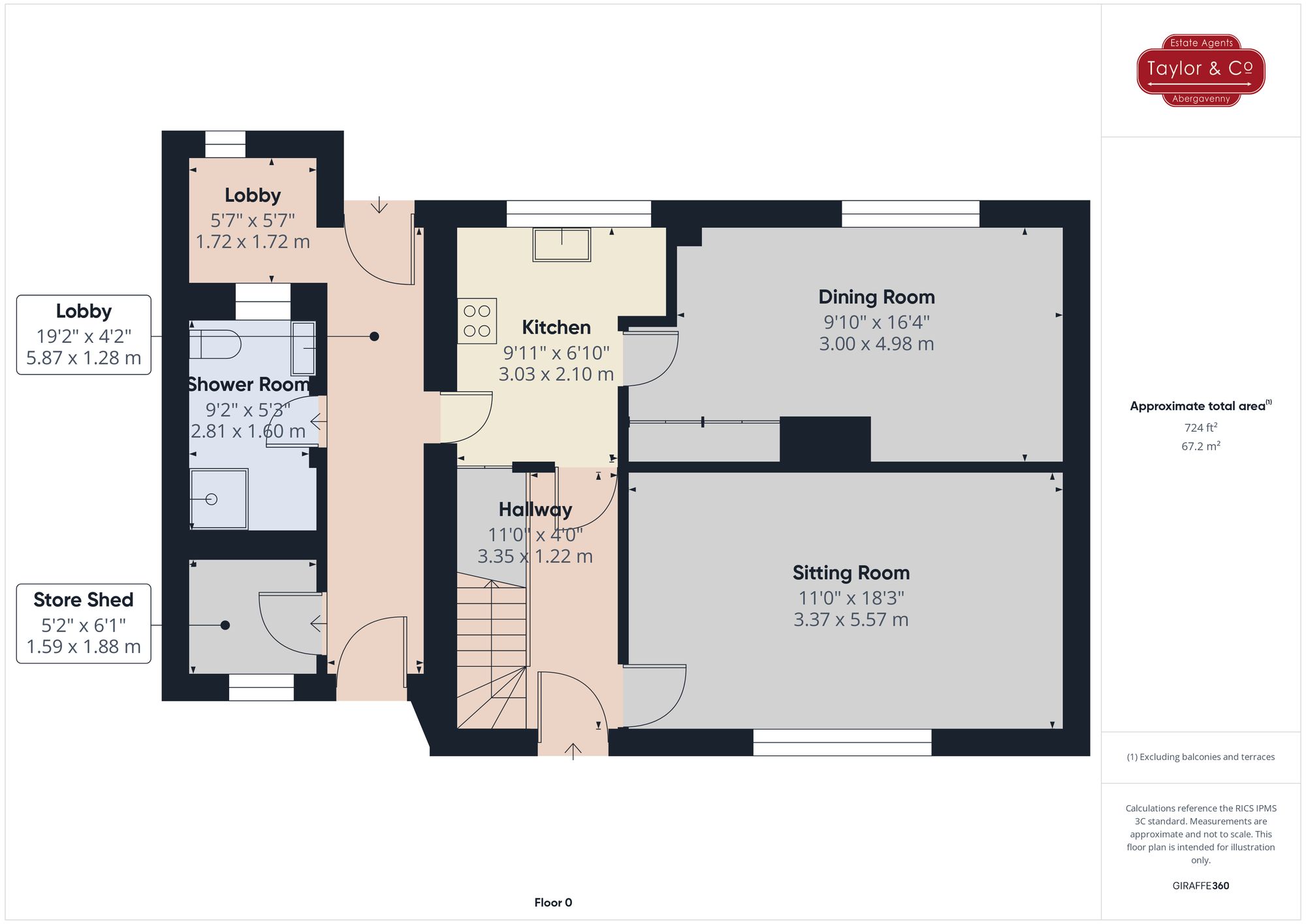 Floorplans For Woodland Crescent, Llanfoist, NP7
