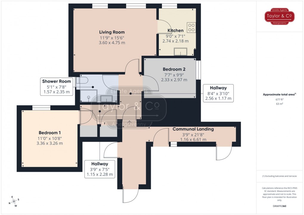 Floorplan for Lower Monk Street, Abergavenny, NP7