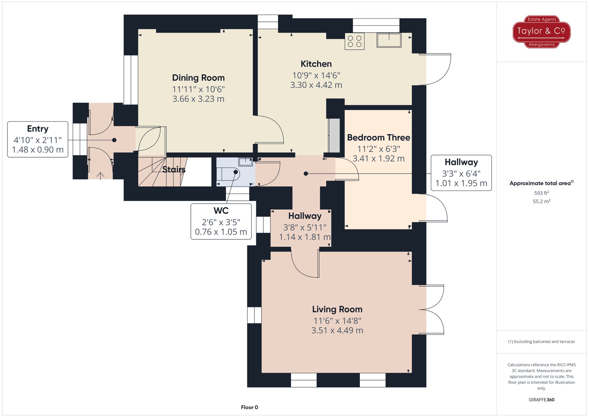 Floorplans For Hereford Road, Mardy, NP7