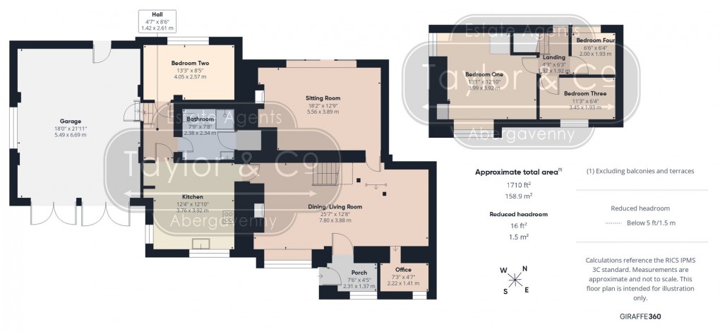 Floorplan for Llangua, Abergavenny, NP7