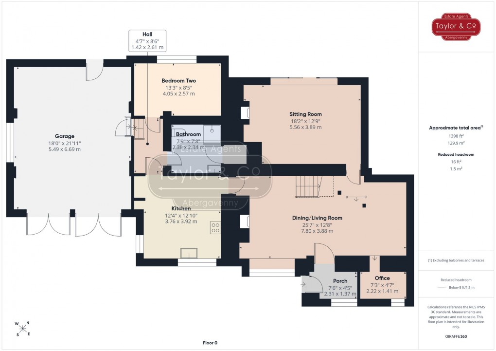 Floorplan for Llangua, Abergavenny, NP7