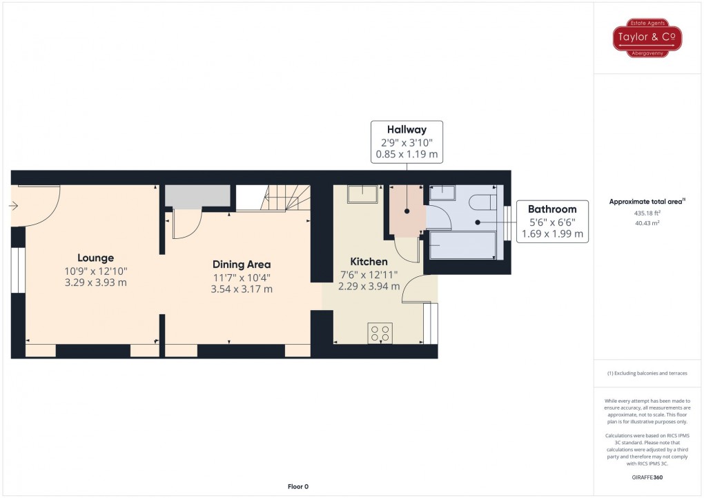 Floorplan for High Street, Blaenavon, NP4
