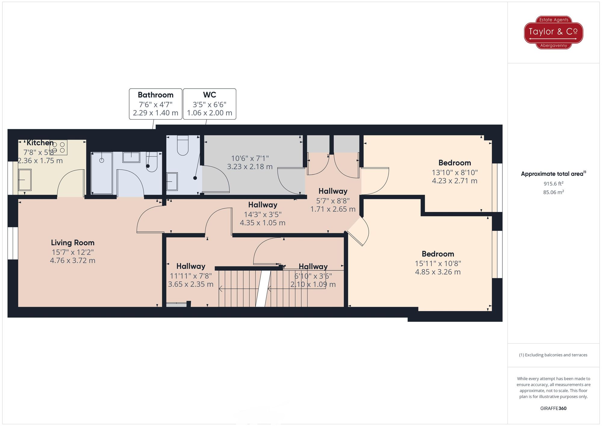 Floorplans For Cross Street, Abergavenny, NP7
