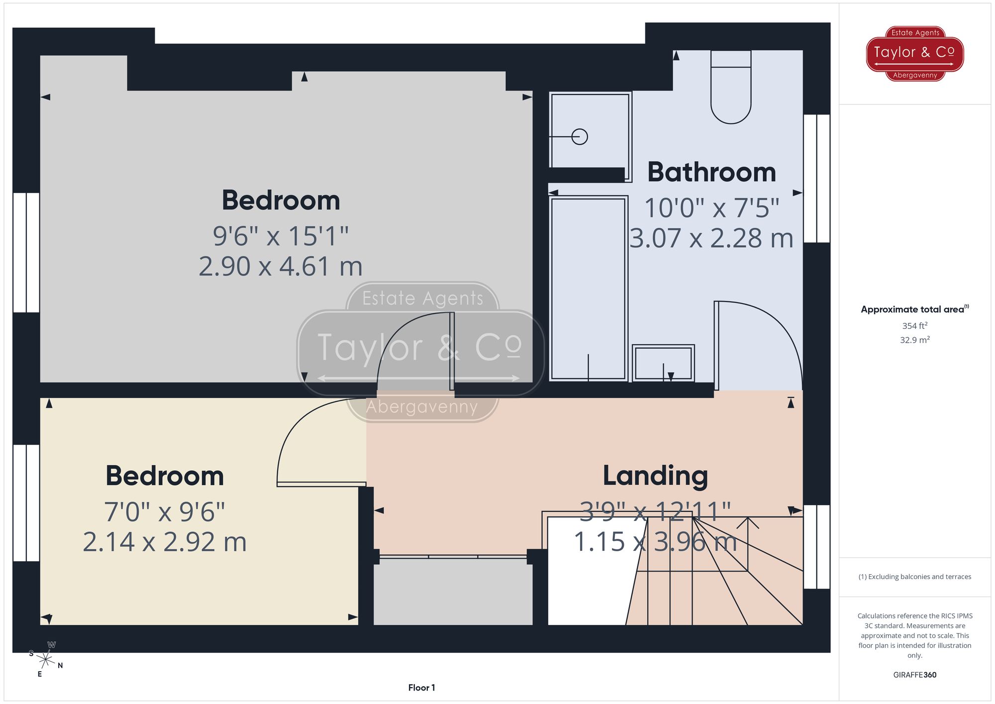 Floorplans For Stanhope Street, Abergavenny, NP7