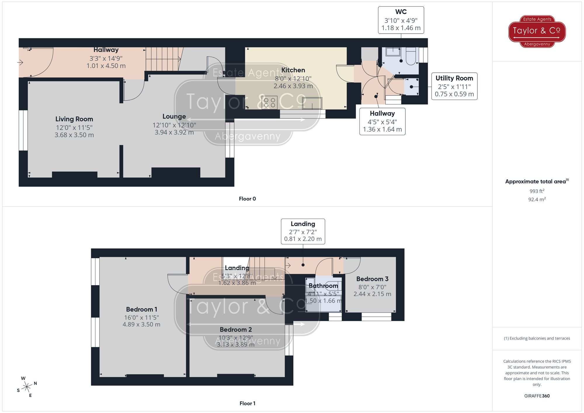 Floorplans For Poplars Road, Mardy, NP7