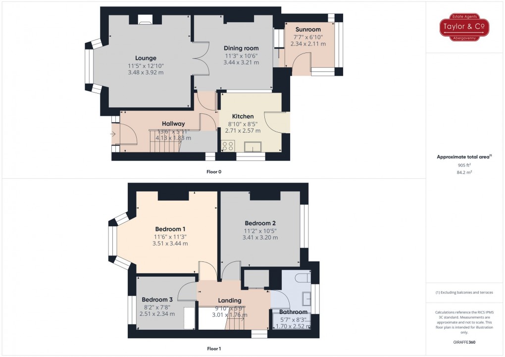 Floorplan for Old Barn Way, Abergavenny, NP7