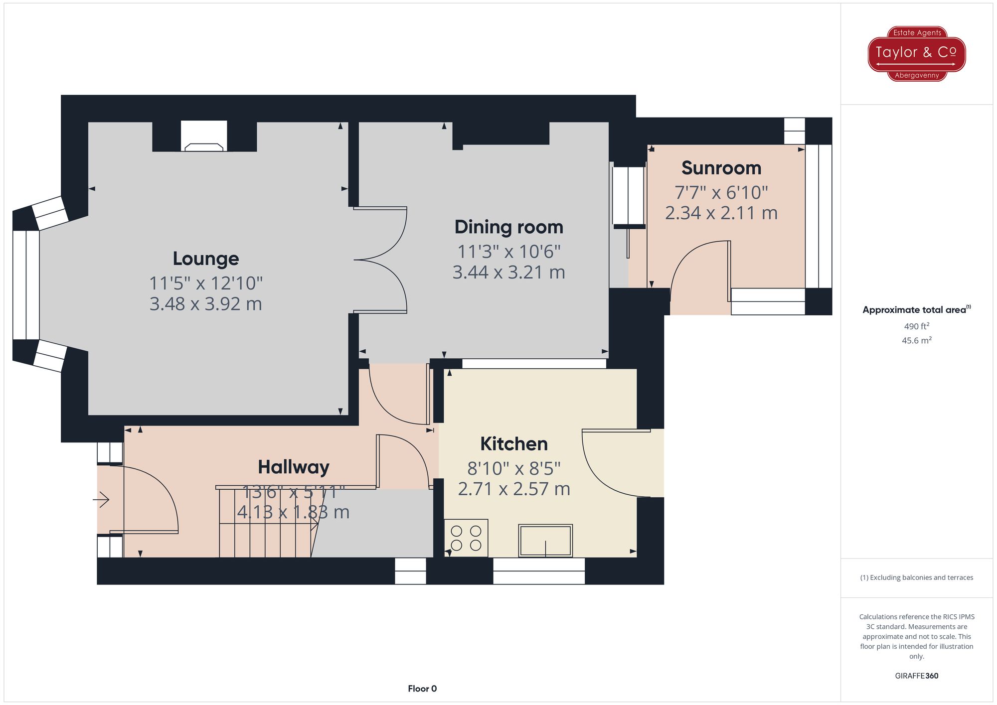 Floorplans For Old Barn Way, Abergavenny, NP7
