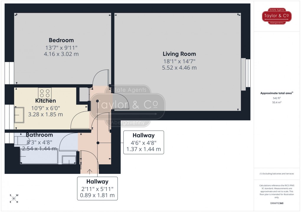 Floorplan for Monk Street, St. Marys Court Monk Street, NP7
