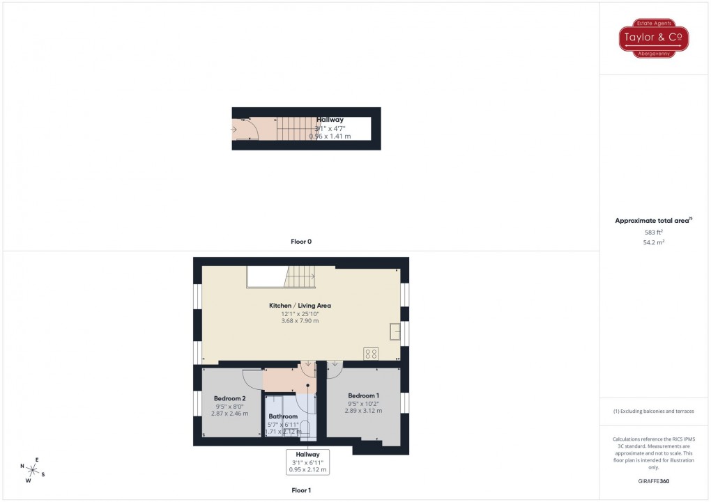 Floorplan for Bridge Street, Usk, NP15
