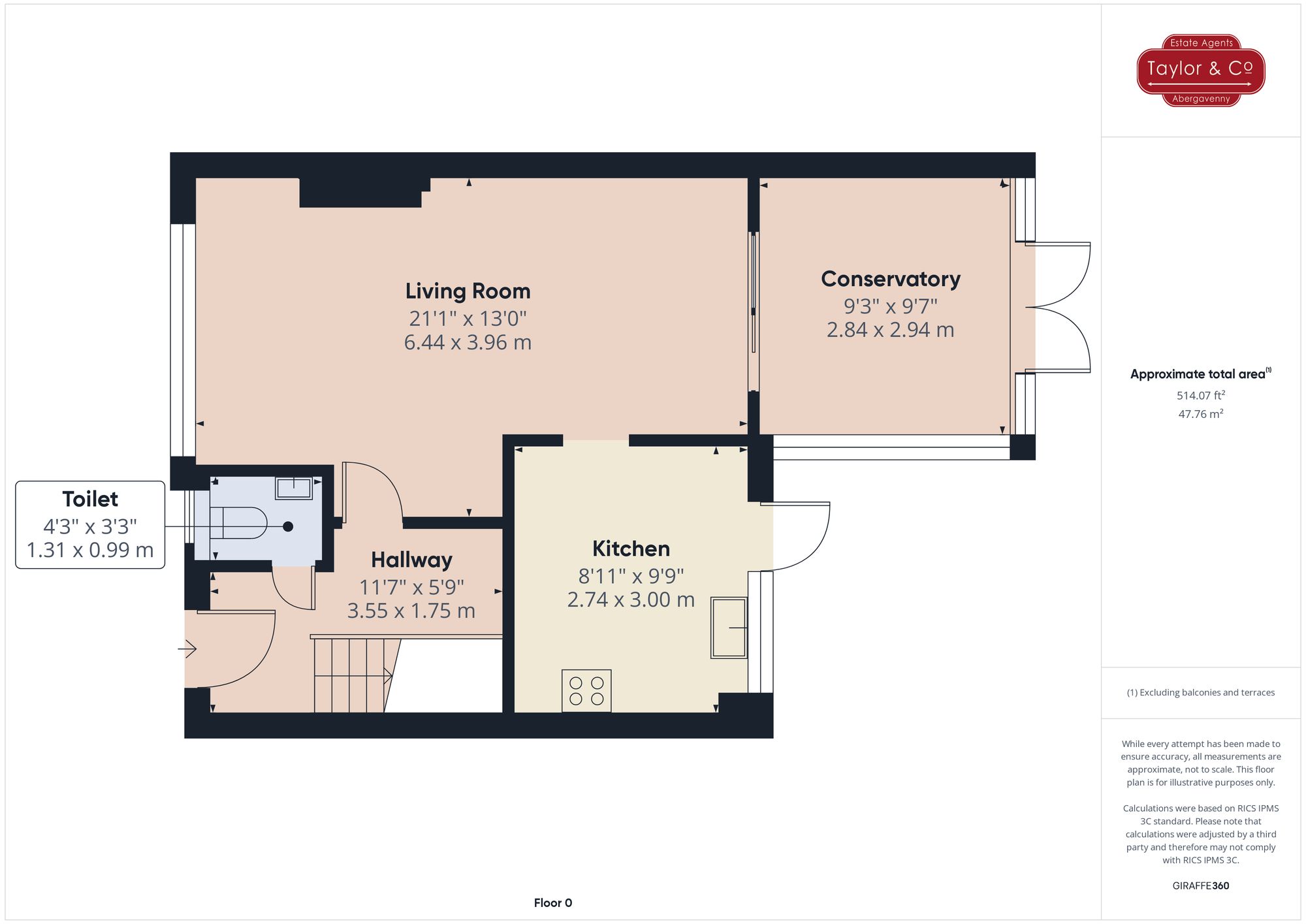 Floorplans For St. Teilos Road, Abergavenny, NP7